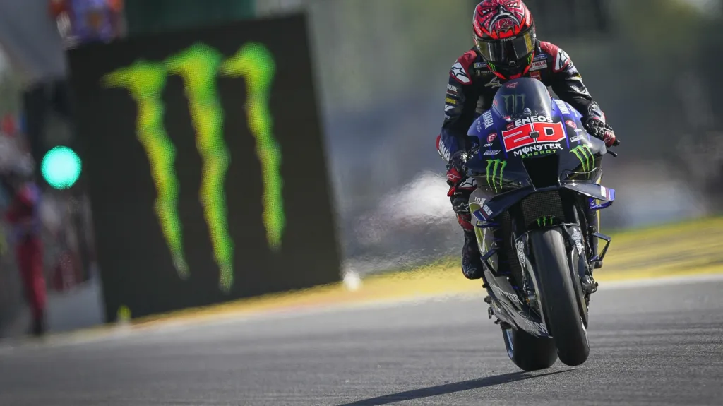 Fabio Quartararo na okruhu v Katalánsku