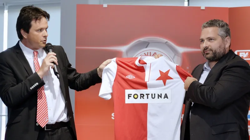 Slávisté představili nového sponzora - sázkovou kancelář Fortuna