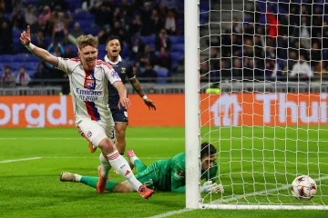 Pavel Šulc v zápase Olympique vs. Go Ahead Eagles