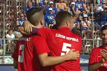 Radost českých reprezentantů v malém fotbale