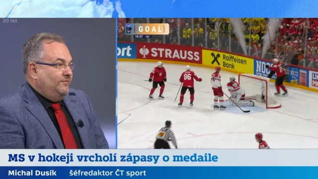 Dusík o medailových bojích na hokejovém MS i nezdaru Kanady