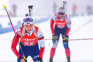 Stíhačka biatlonistek v Oberhofu s Davidovou a Voborníkovou