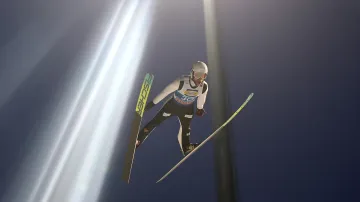 Skoky Romana Koudelky na Turné čtyř můstků v Bischofshofenu