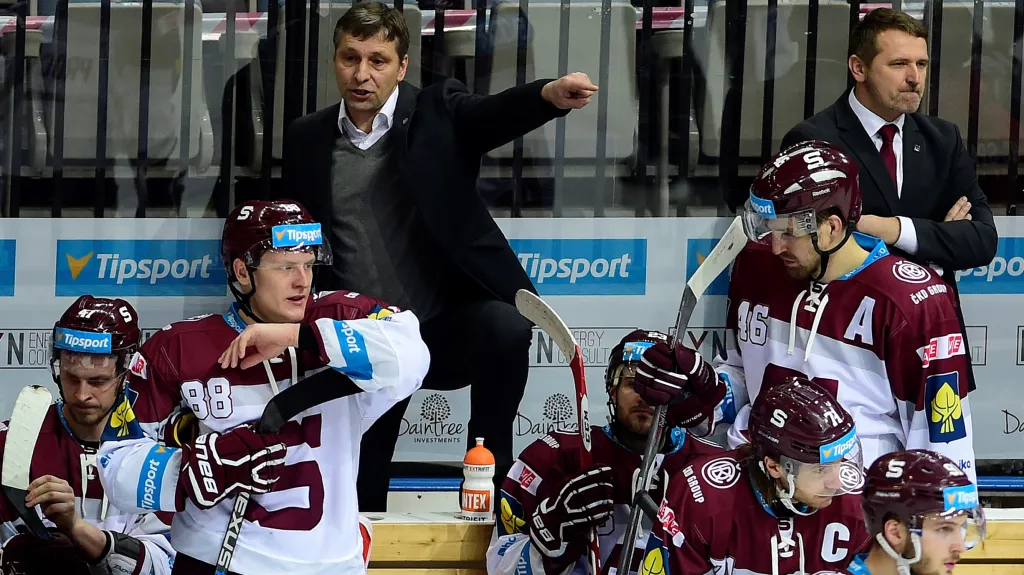 Josef Jandač na lavičce pražské Sparty