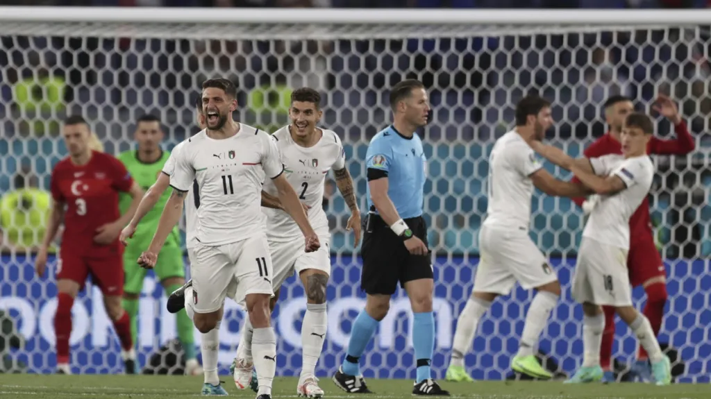 Radost fotbalistů Itálie