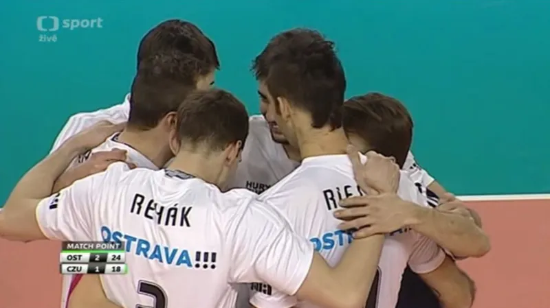 Sestřih volejbalového utkání Ostrava - ČZU Praha