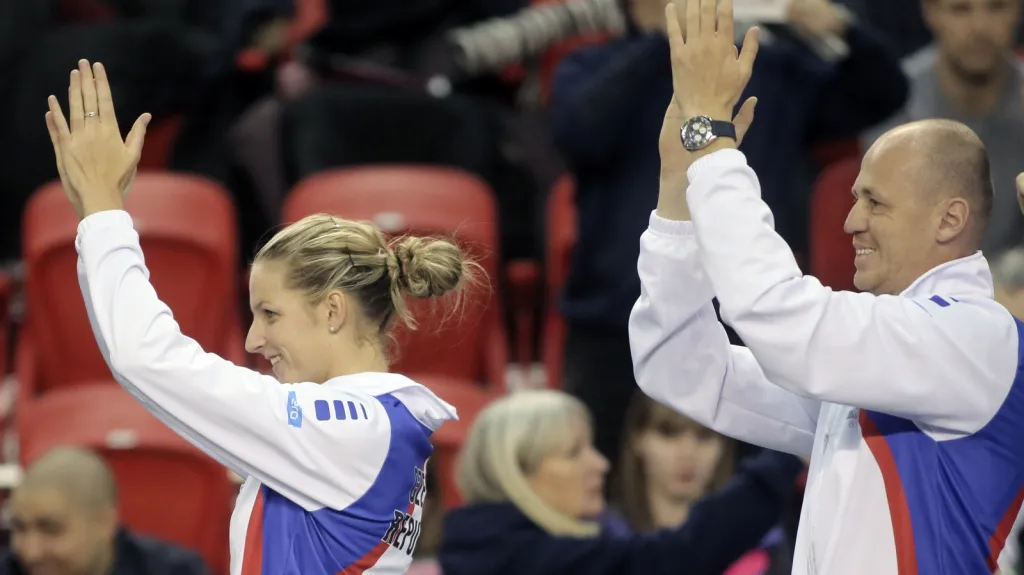 Karolína Plíšková a Petr Pála