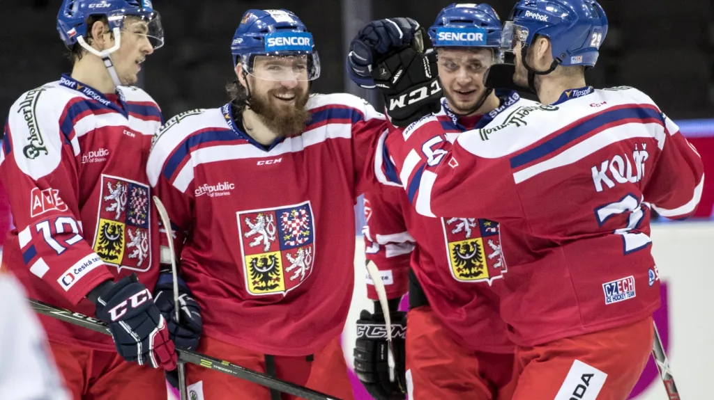 Radost českých hokejistů