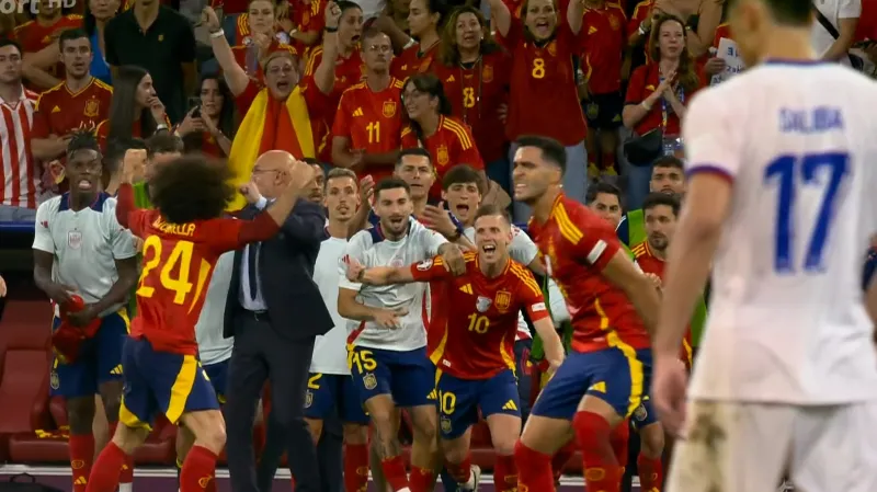Finále mistrovství Evropy mezi Španělskem a Anglií se blíží