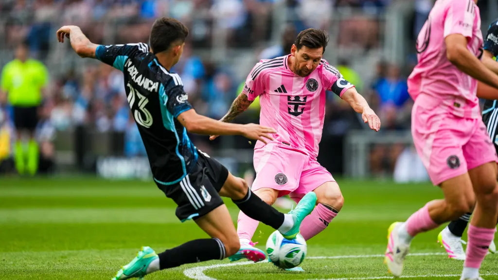 Lionel Messi v utkání proti Minnesotě