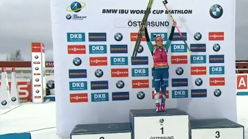 Koukalová vyhrála stíhací závod SP v Östersundu