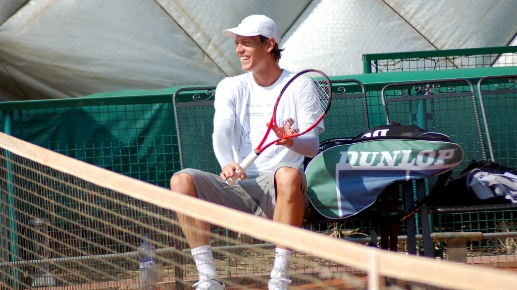 Tomáš Berdych na prostějovském kurtu