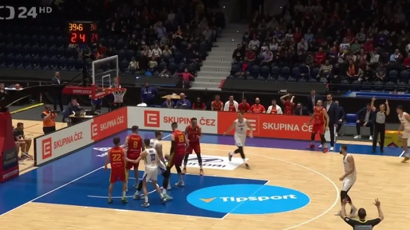 Čeští basketbalisté podlehli Černé Hoře
