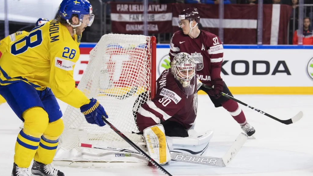 Utkání Švédsko - Lotyšsko