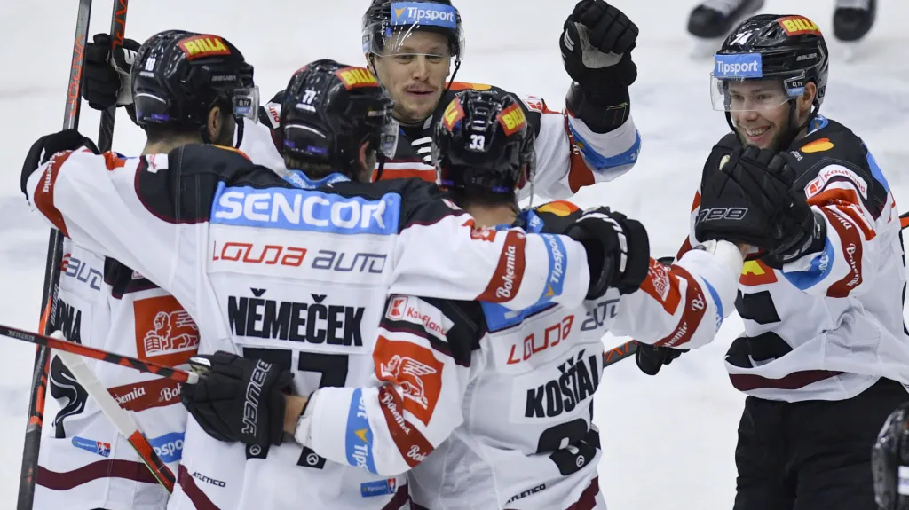 Radost hokejistů Sparty