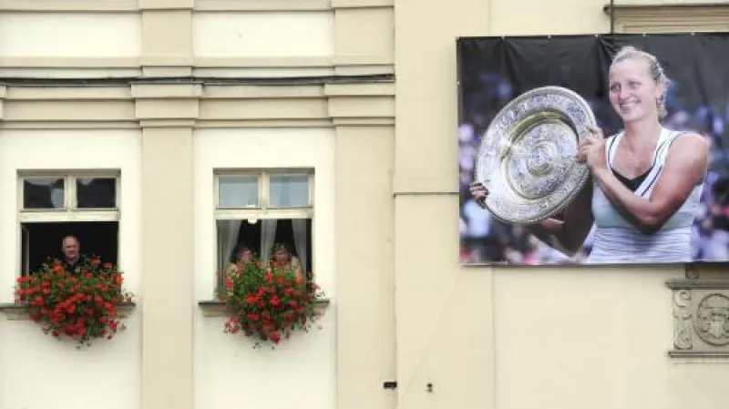 Plakát Petry Kvitové ve Fulneku