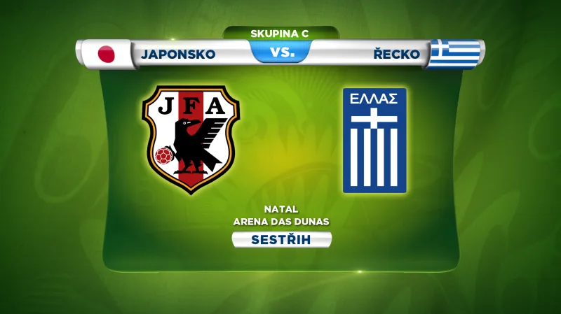 Sestřih utkání Japonsko - Řecko