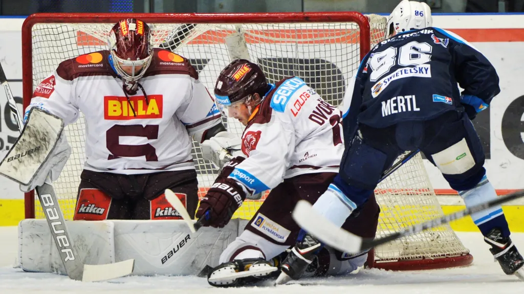 Plzeň – Sparta: Sami Aittokallio, Tomáš Dvořák a Tomáš Mertl