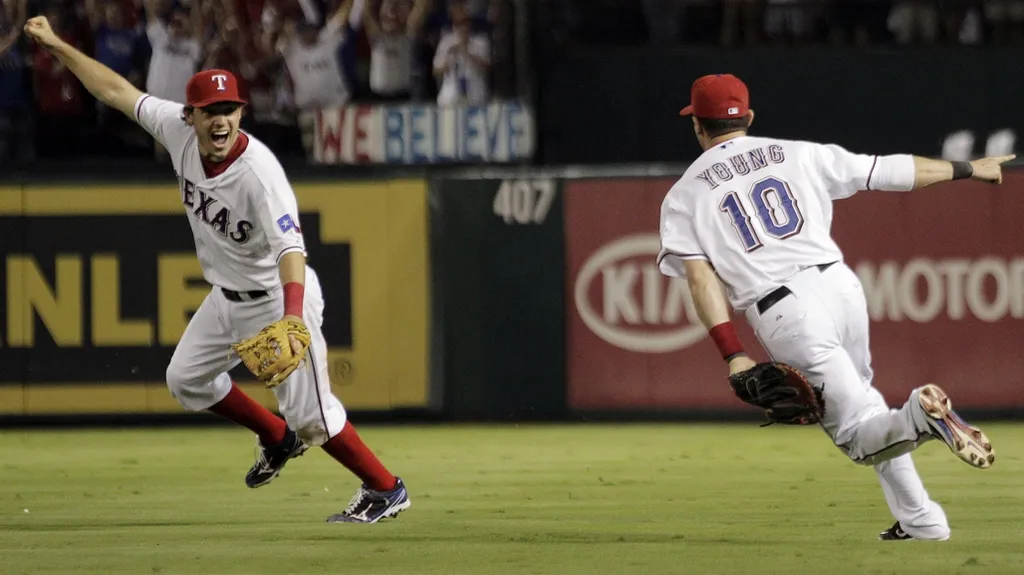 Radost baseballistů Texasu