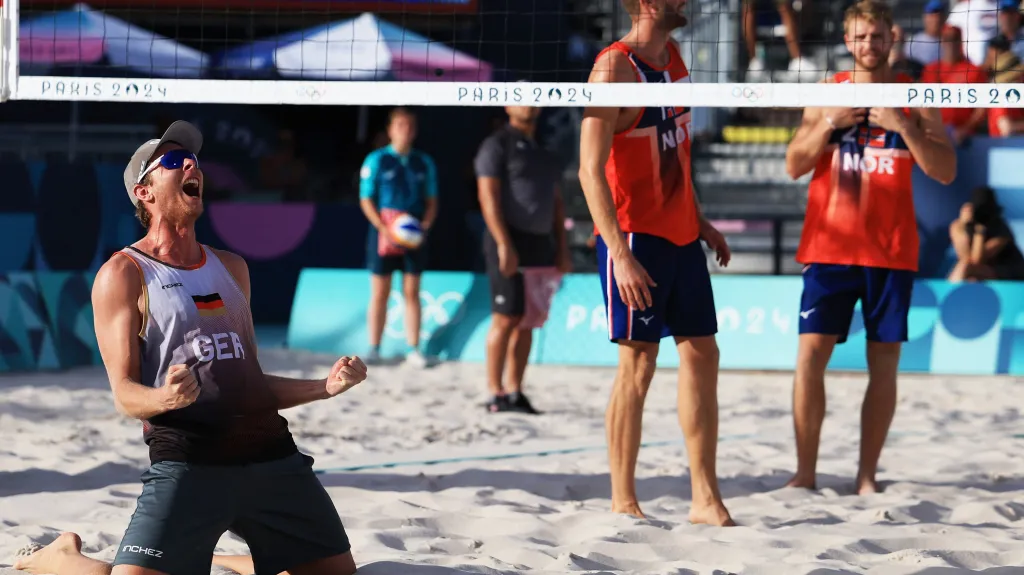 Nils Ehlers se raduje z postupu do olympijského finále