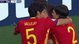 Gól v utkání Španělsko U21 - Makedonie U21: Níguez - 1:0 (10. min.)