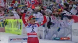 Závěr závodu žen na 30 km klasicky
