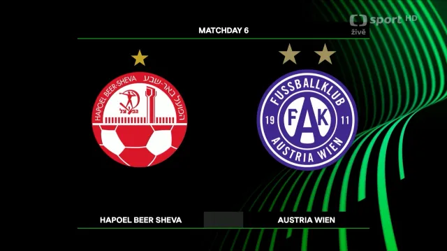 Sestřih utkání Hapoel Beer Ševa – Austria Vídeň