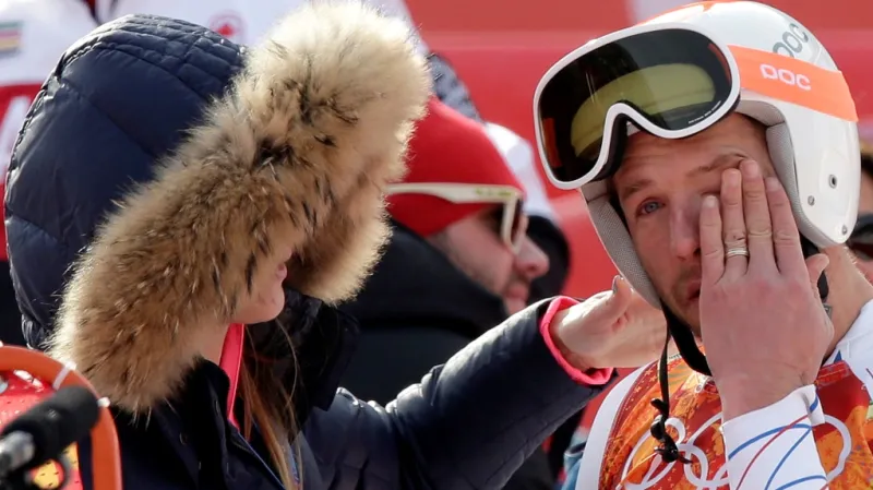 Bode Miller s manželkou Morgan po super-G