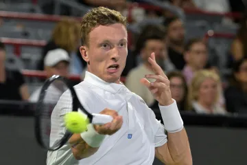 Jiří Lehečka v zápase s Rafaelem Jódarem