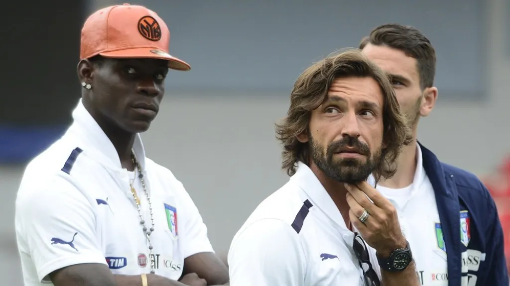 Mario Balotelli a Andrea Pirlo