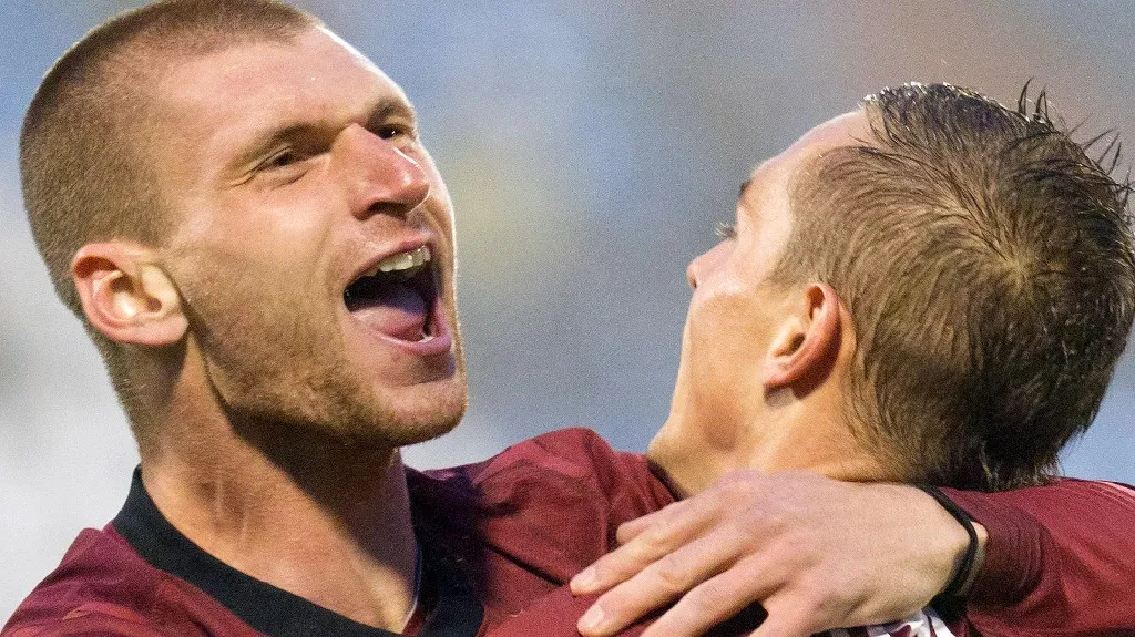 Radující se sparťani