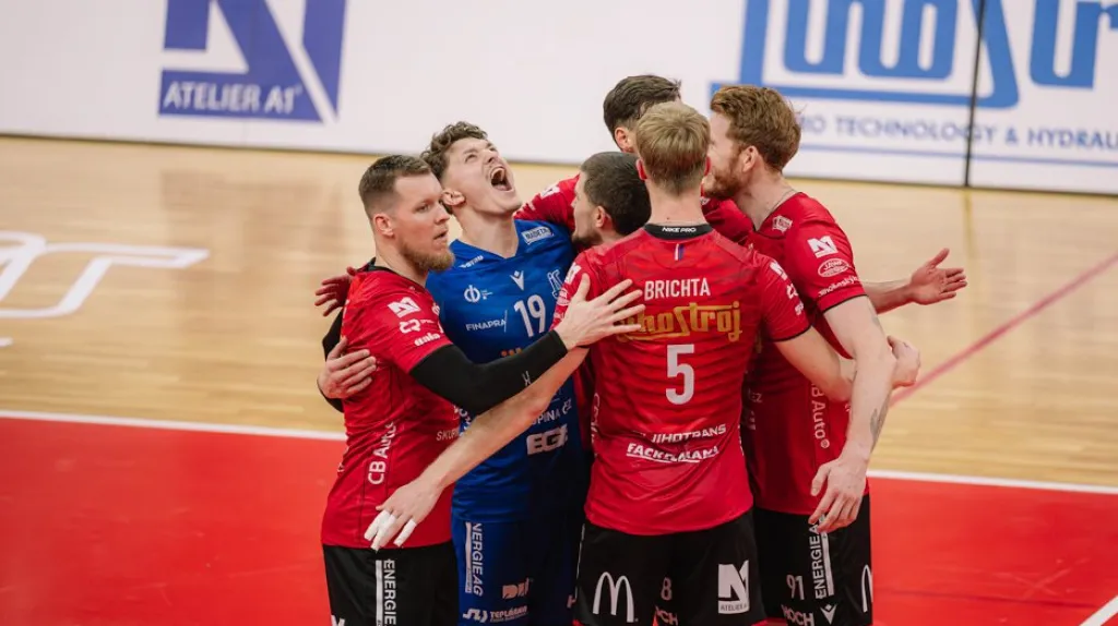 Radost volejbalistů Českých Budějovic