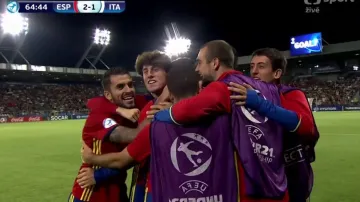Gól v utkání Španělsko U21 - Itálie U21: Níguez - 2:1 (65. min.)