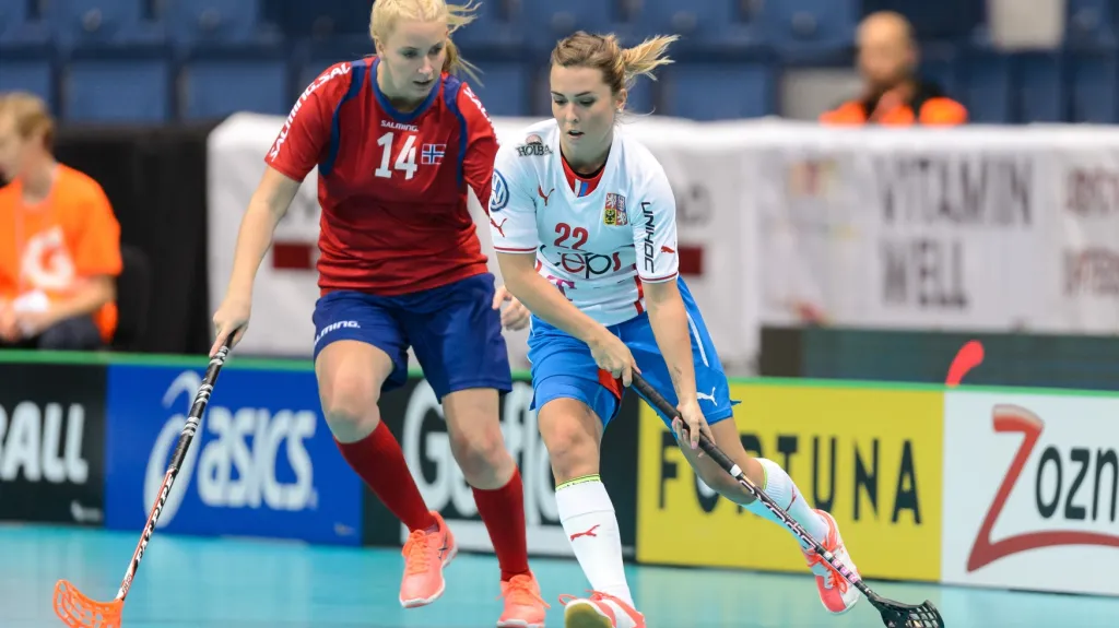 Romana Žurková v utkání proti Norsku