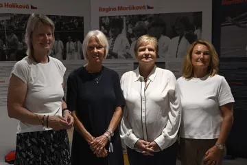 Helena Suková, Regina Maršíková, Hana Mandlíková a Andrea Holíková-Musilová