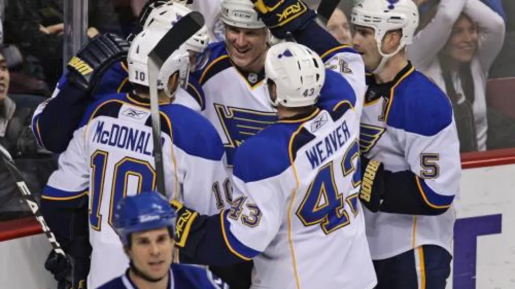 Radost hráčů St. Louis