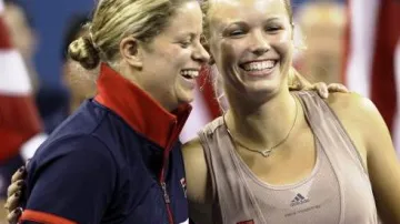 Kim Clijstersová a Caroline Wozniacká