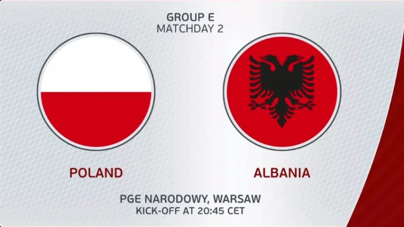 Sestřih utkání Polsko – Albánie