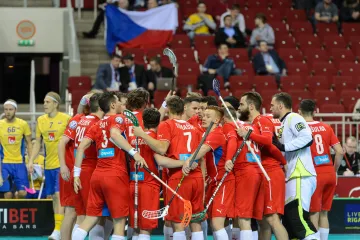 Čeští florbalisté na mistrovství světa v Rize