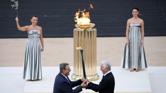 Slavnostní předání olympijského ohně