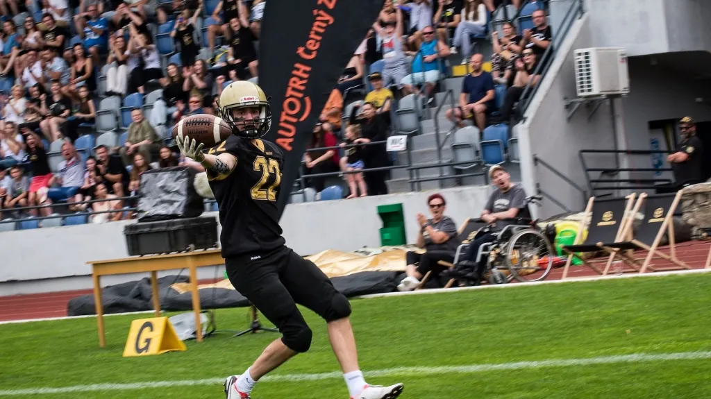Wide receiver Znojma Vojtěch Vojtěch