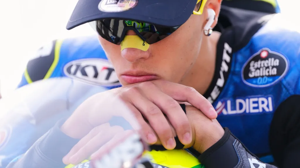 Diogo Moreira před startem Velké ceny Portugalska