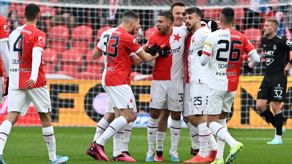 Gólová radost Slavie