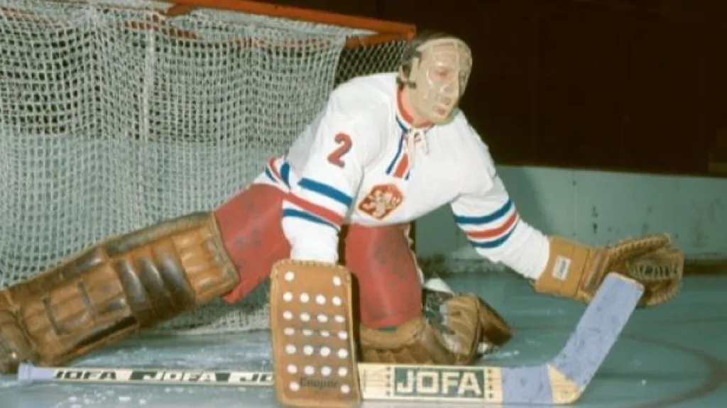 Jiří Holeček při tréninku národního týmu 1977