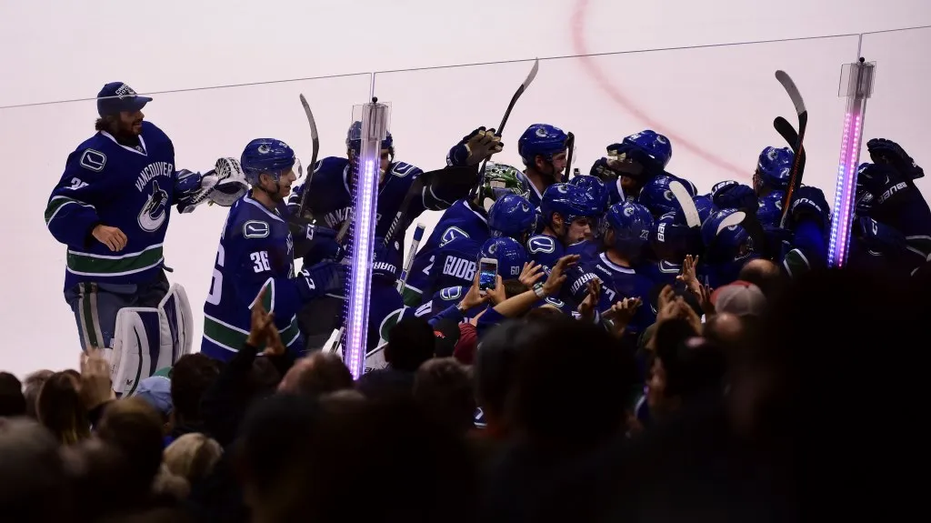 Radost hokejistů Vancouveru