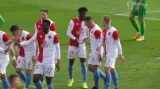 Gól v utkání Slavia Praha - Peking Kuo-an: Škoda - 2:0 (29. min.)