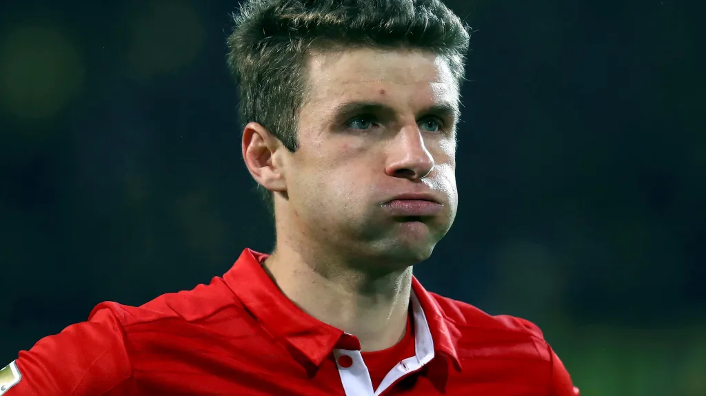 Zklamaný Thomas Müller