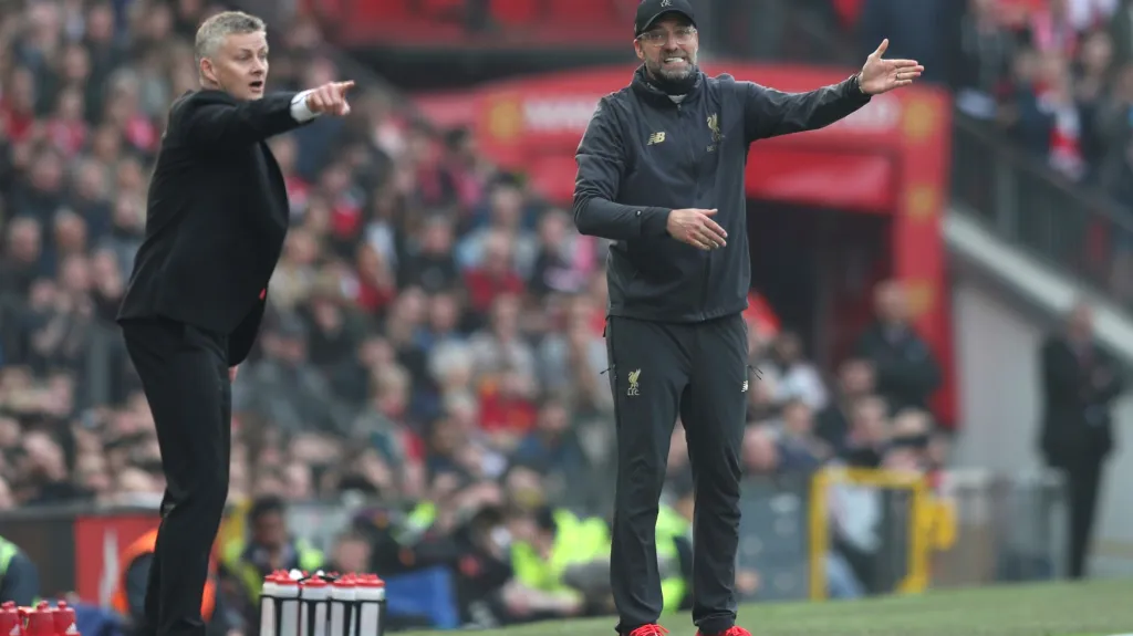 Ole Gunnar Solskjaer po boku Jürgena Kloppa