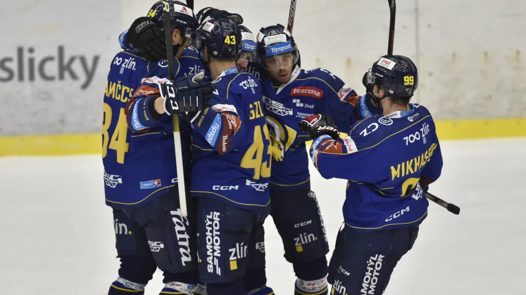 Radost hokejistů Zlína