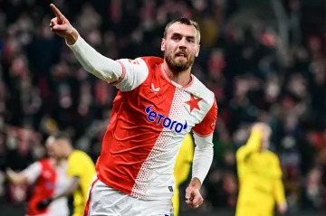 Tomáš Chorý v dresu Slavie